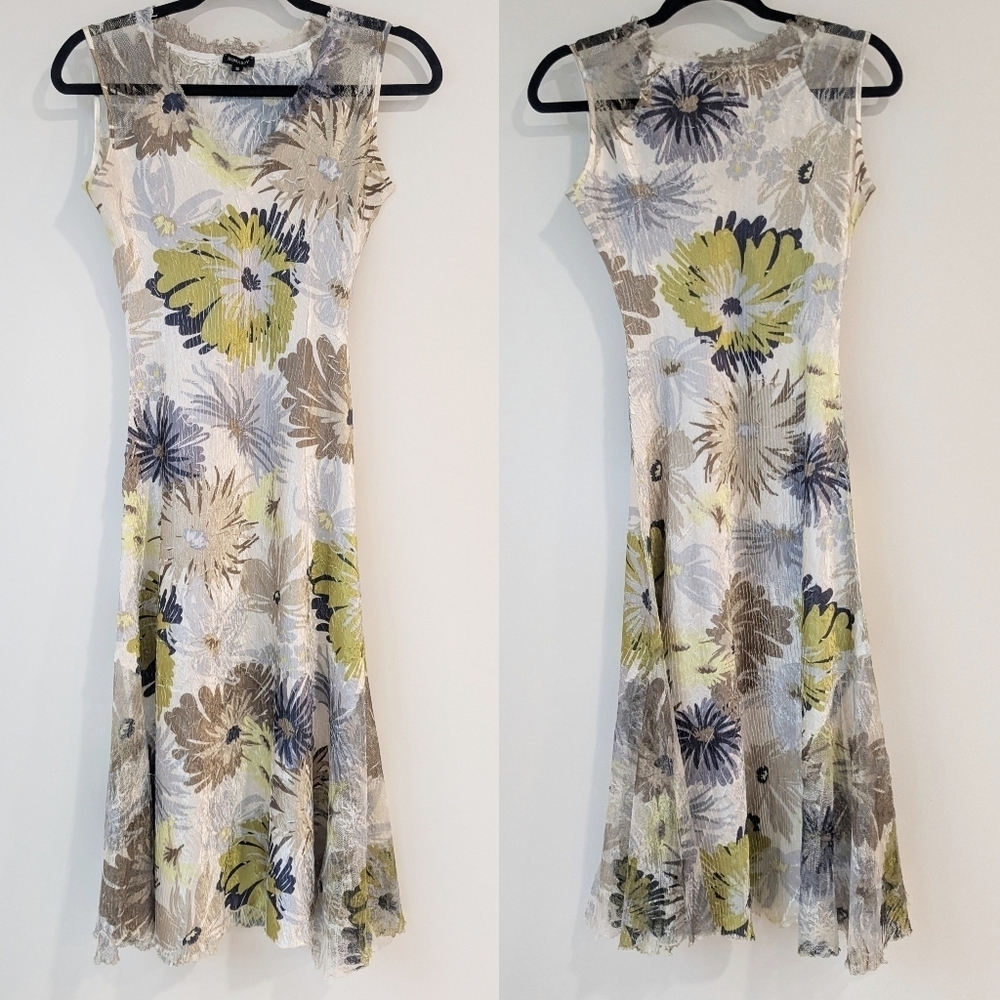 NEW Komarov Lace Trim Charmeuse Maxi Dress - Picture 8 of 8